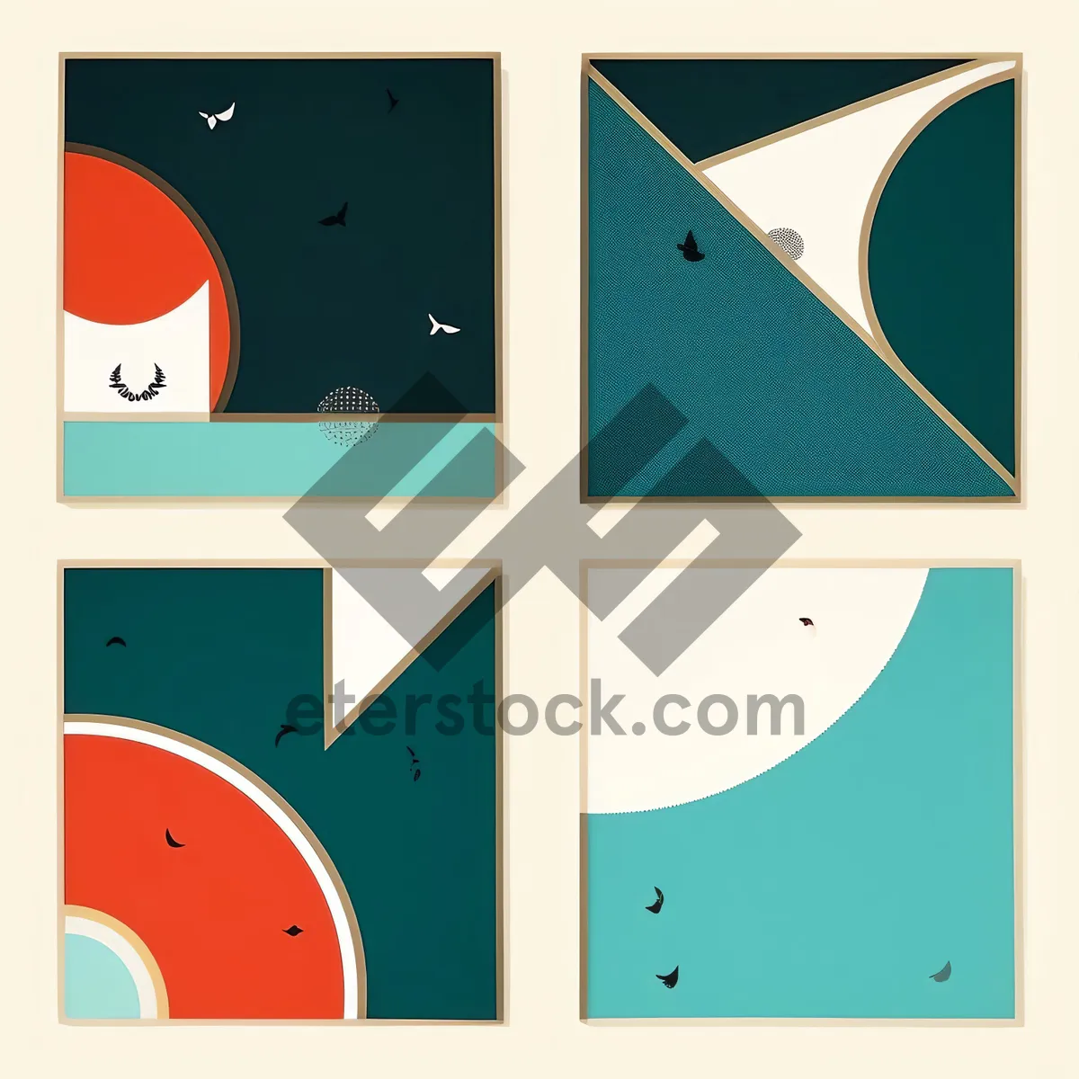 Picture of Creative paper symbol design icon