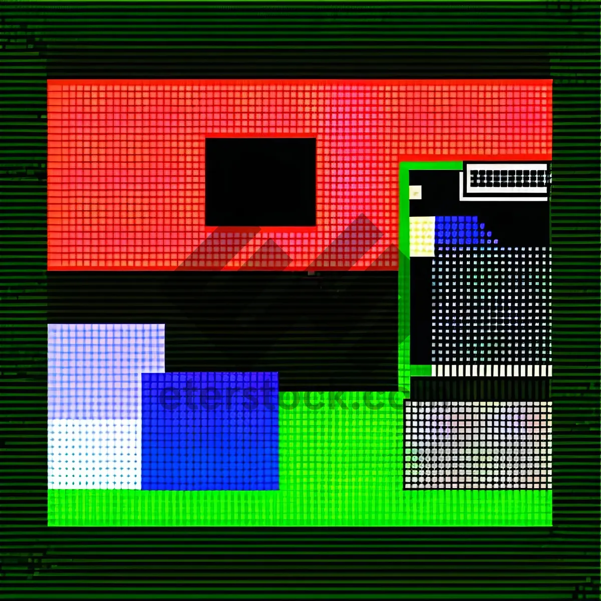 Picture of Digital Oscilloscope: Modern Tech Equipment with Futuristic Graphic Design