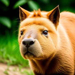 Wild Brown Lion Mane in Grass