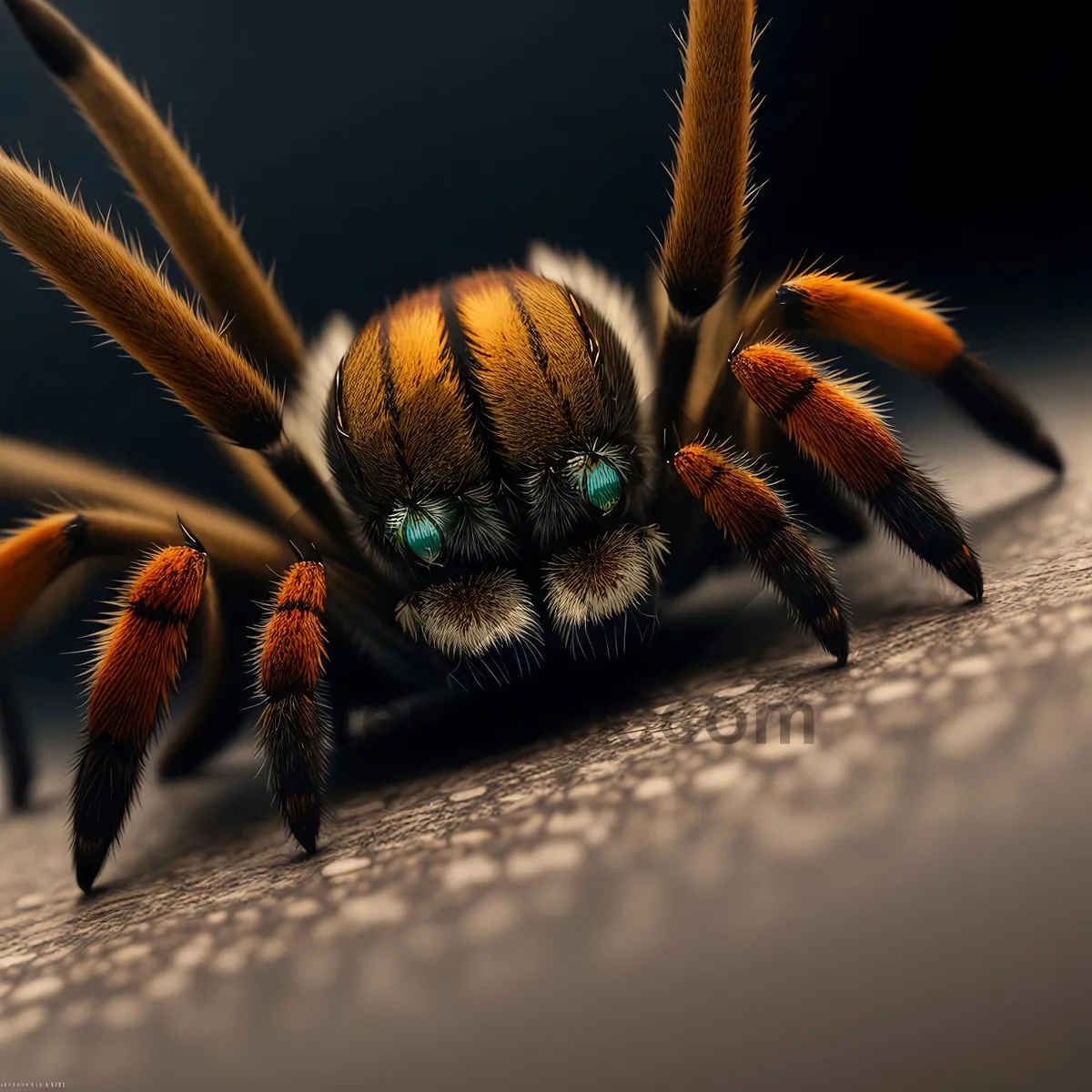 Picture of Close-up of Hairy Spider in Detail