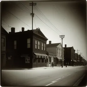 Urban Architecture: Historic House with Tramway and Semaphore Tower