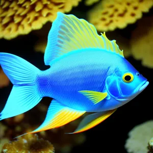 Colorful Tropical Fish Swimming in the Coral Reef