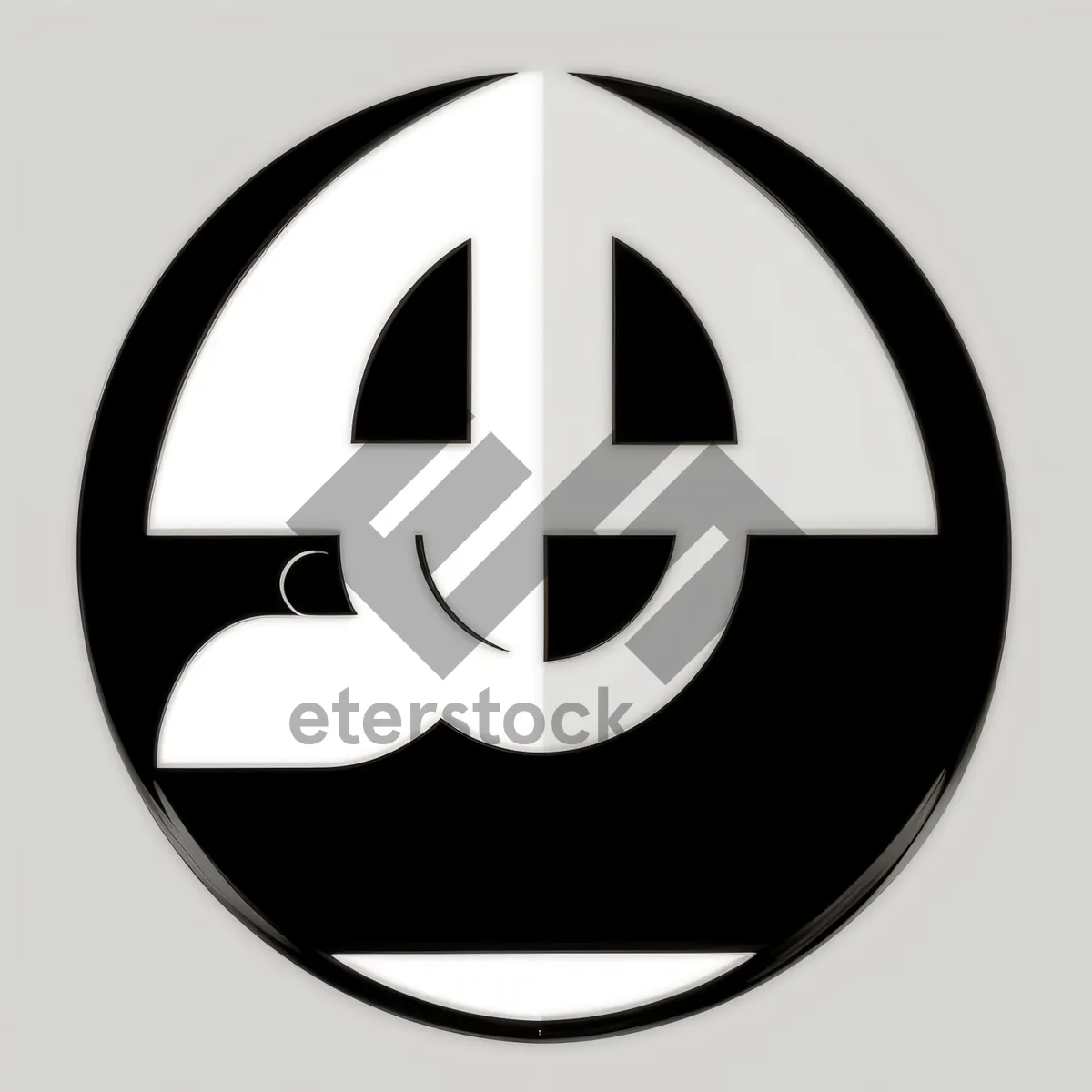 Picture of Glossy Poison Icon - Round Black Heraldry Symbol