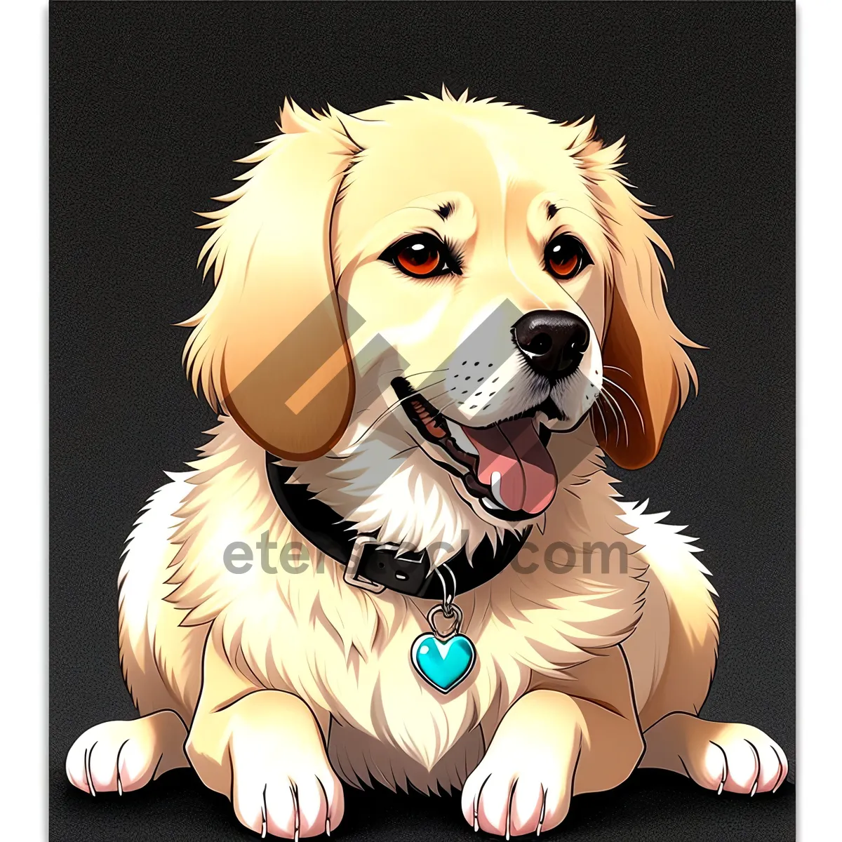 Picture of Cartoon model with unique hairstyle and expressive face