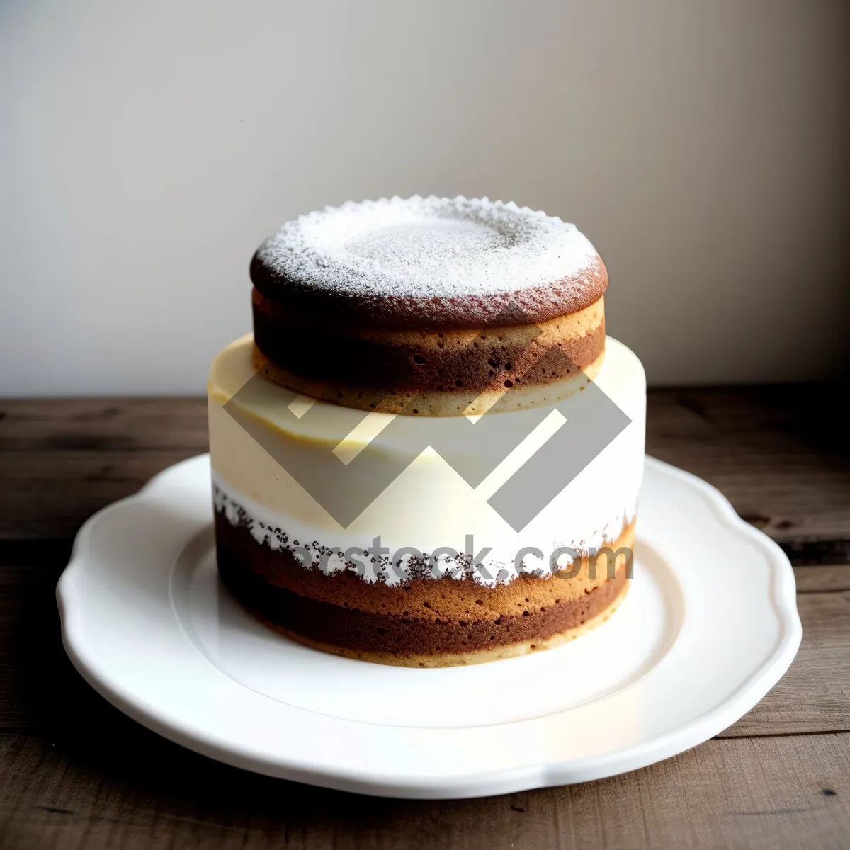 Picture of Delicious morning coffee and cake on plate