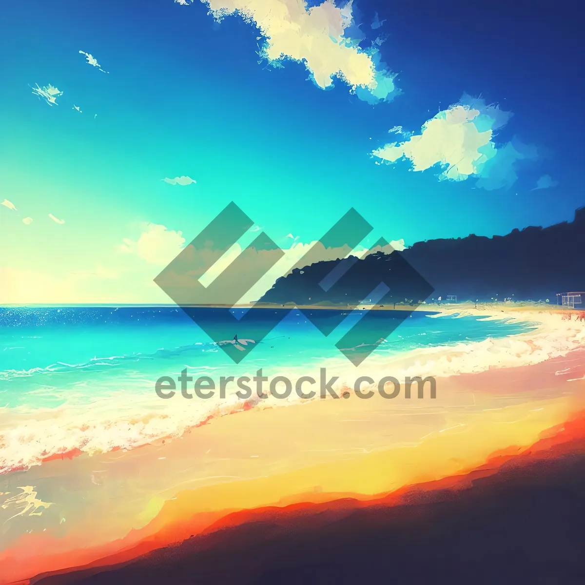 Picture of Serene Seaside Serenade: Azure Beauty Beckons