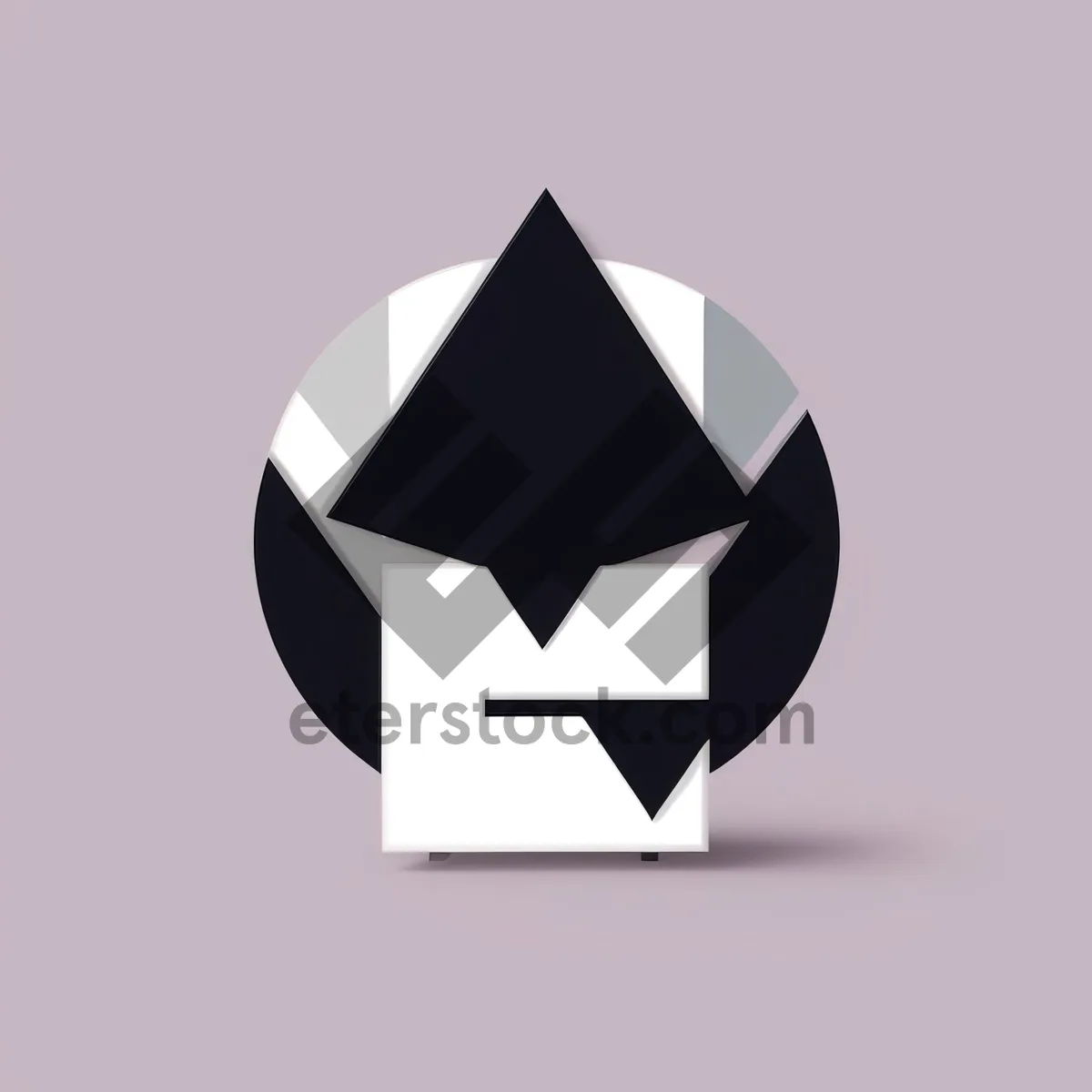 Picture of 3D Heraldry Icon: Gem Arrow Design Element