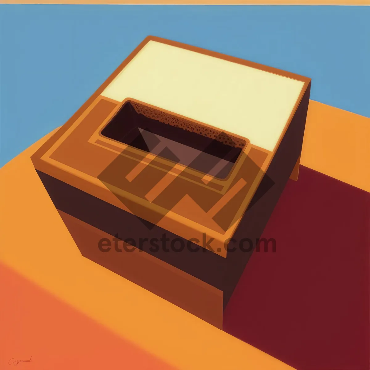 Picture of Open cardboard box for shipping and storage