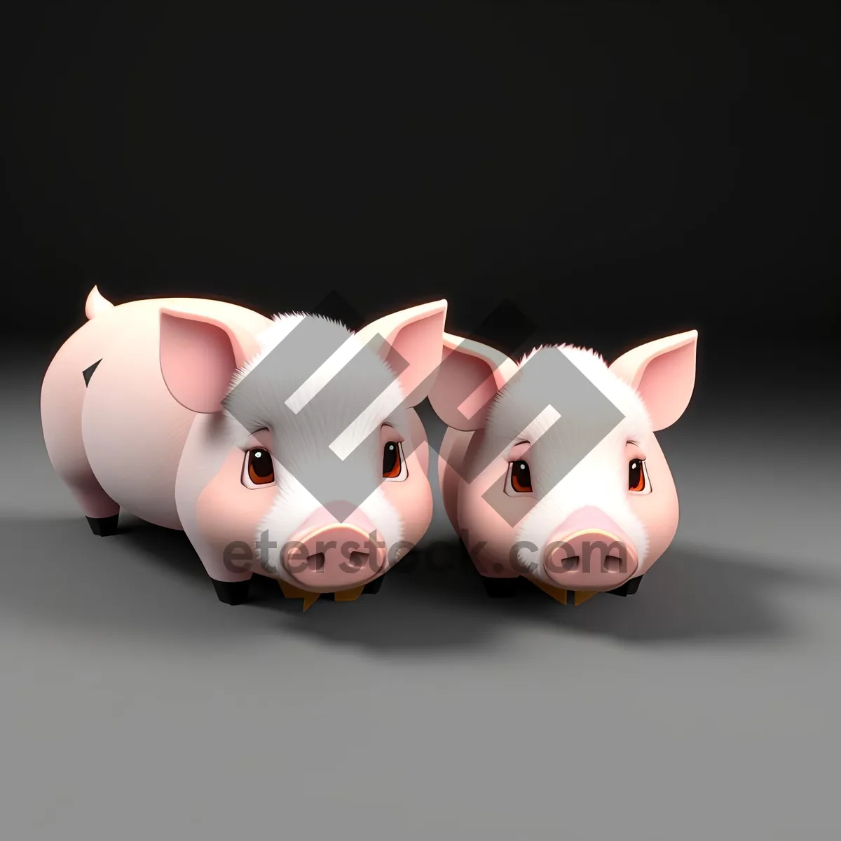 Picture of Pink Ceramic Piggy Bank: Symbol of Wealth and Savings