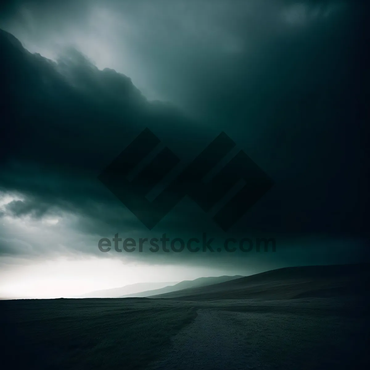 Picture of Golden Horizon - Mountains and Meadows Embracing the Sun