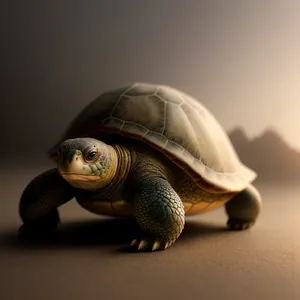 Hard-shelled Terrapin - Slow-moving Reptile with Cute Box Turtle Features