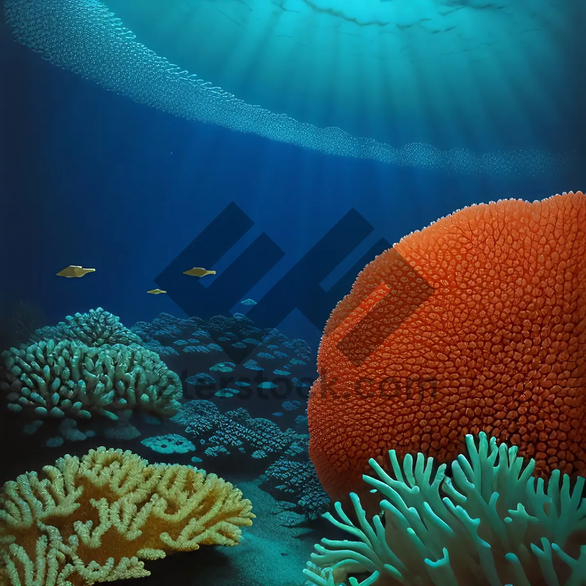 Picture of Vibrant Tropical Coral Reef Wonderland