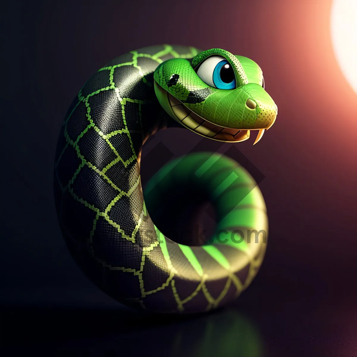 Picture of Nighttime Serpent's Poisonous Gaze – Green Mamba