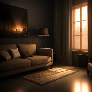 Modern Comfort: Stylish Interior with Cozy Sofa
