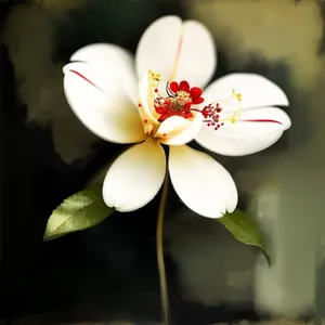 Pink Magnolia Blossom in Full Bloom