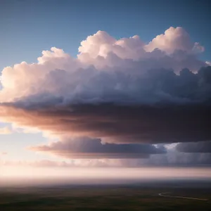 Spectacular Sunrise Over Vast Cloudy Horizon