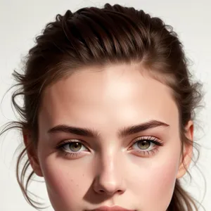 Stunning Portrait of Captivating Brunette Beauty