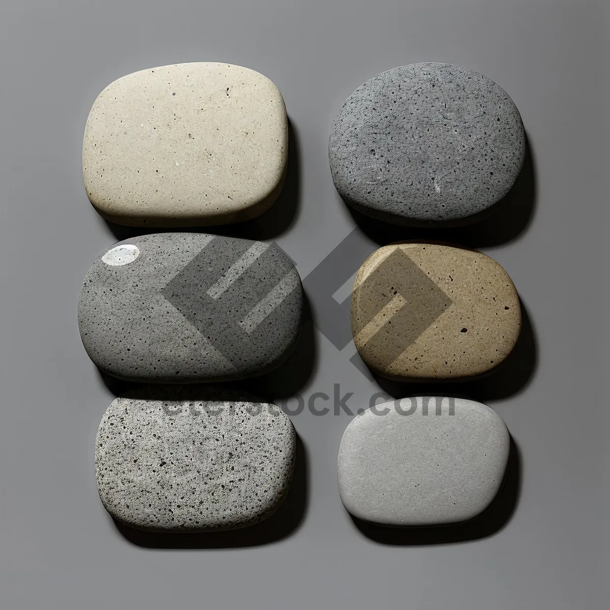 Picture of Harmonious Stone Stack: Rubbery Spa Pebble for Relaxation