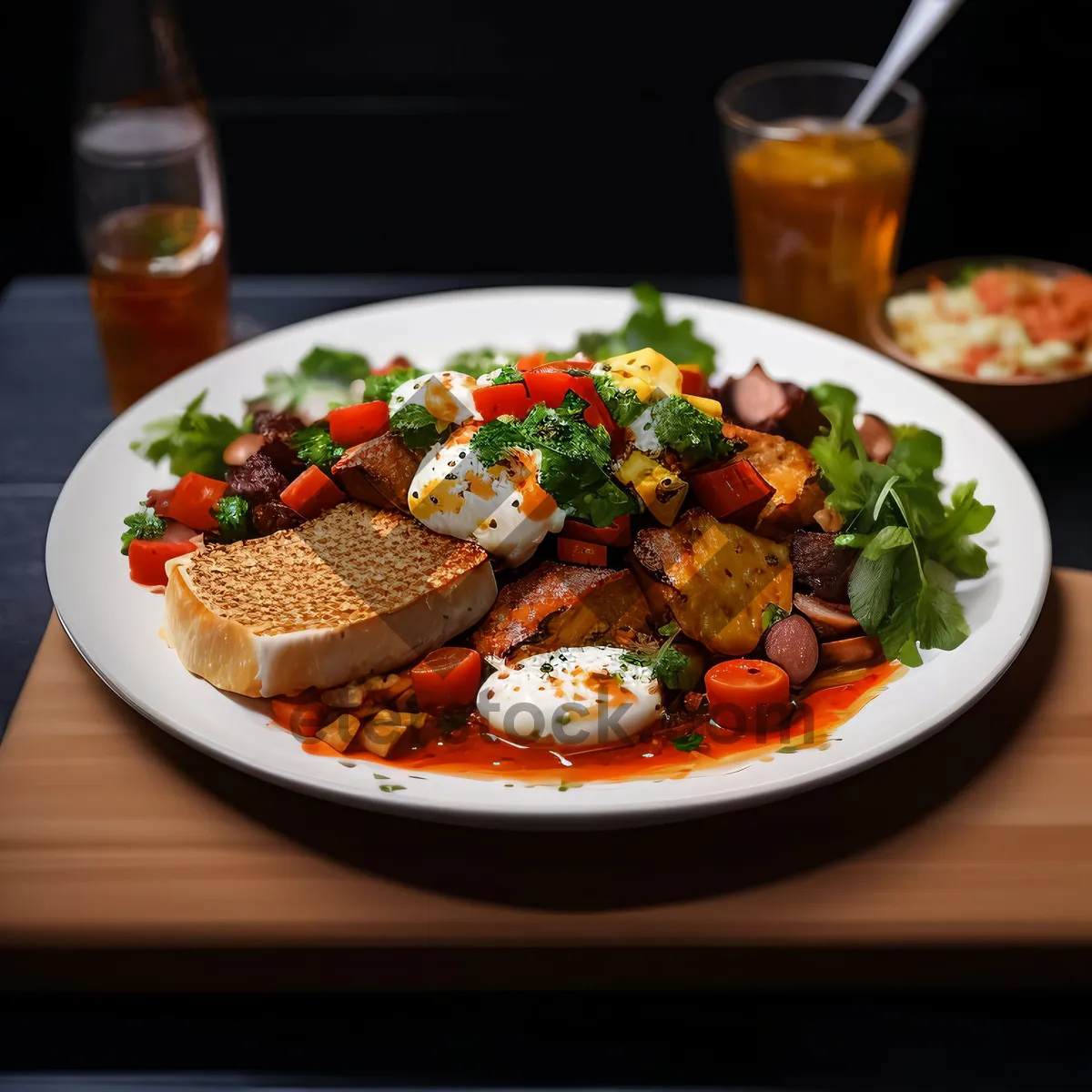 Picture of Fresh and Delicious Salad with Variety of Vegetables