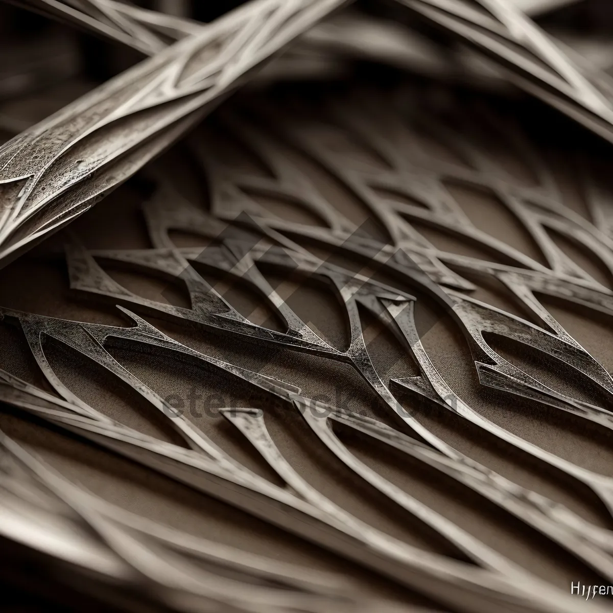 Picture of Digital Flow: Curved Tracery Pattern for Journal Design