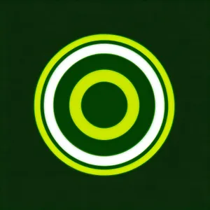 Shiny 3D Circle Design Symbol Icon