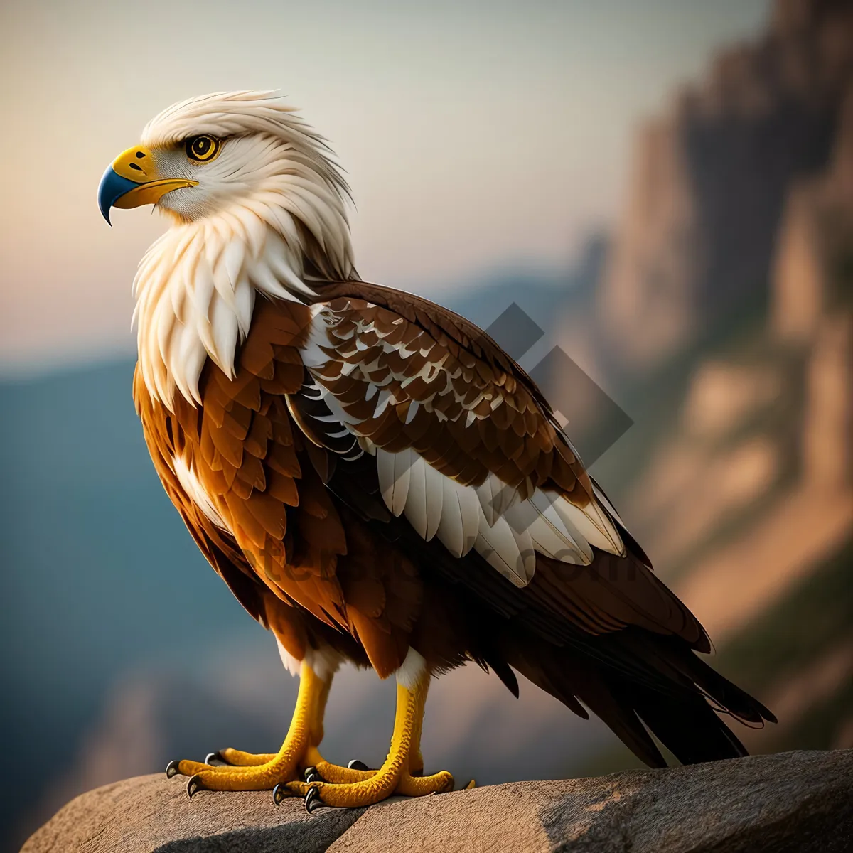 Picture of Beautiful Bald Eagle Soaring in the Sky