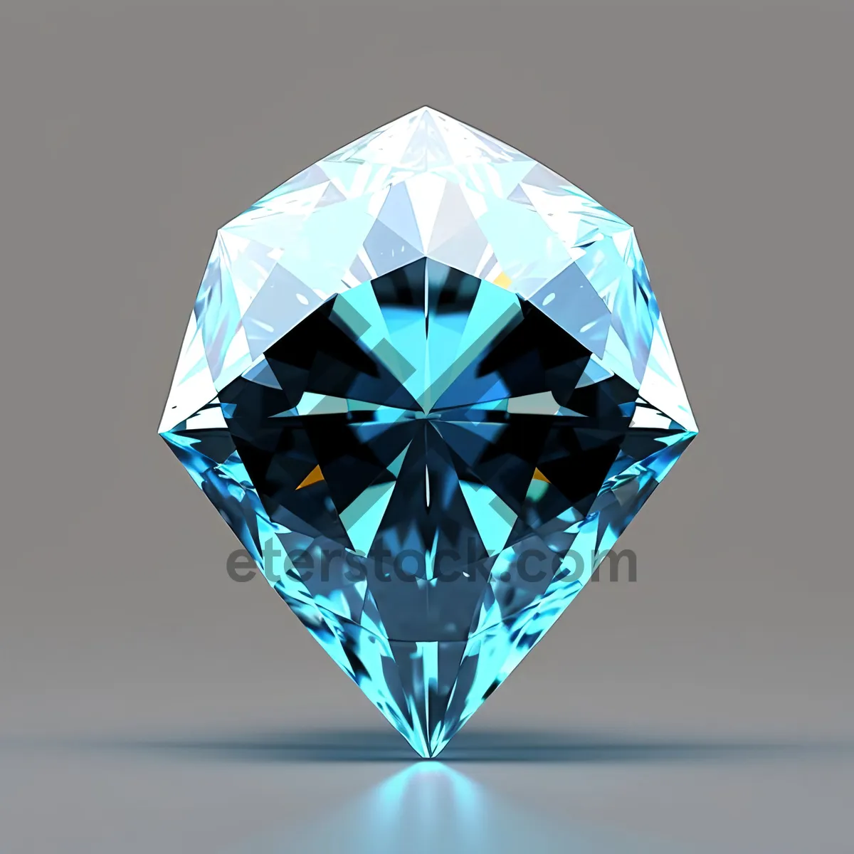 Picture of Shimmering Crystal Gem - 3D Symbol of Brilliance