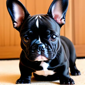 Cute Bulldog Puppy - Purebred Terrier with Wrinkles