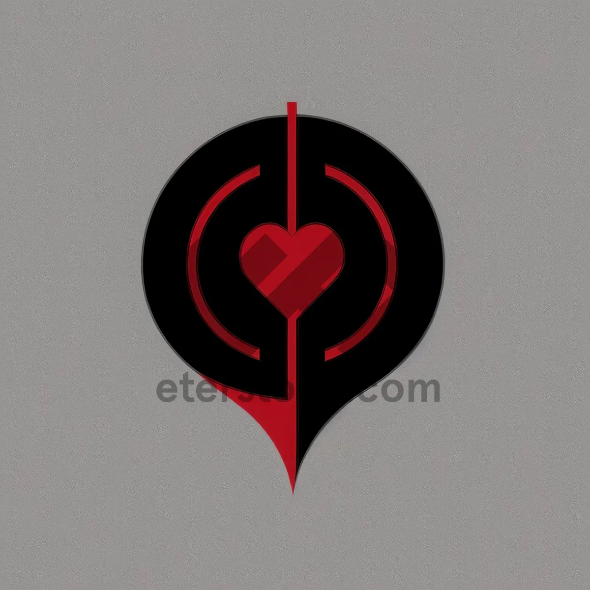 Picture of Heartfelt Love Emblem: A Symbolic Flag Icon