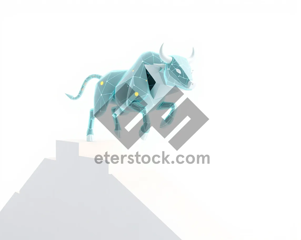 Picture of Cartoon horse silhouette art design.