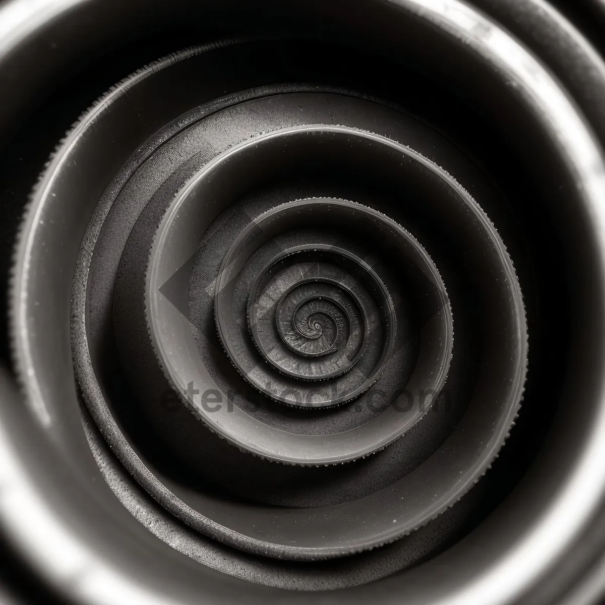 Picture of Espresso Spiral: Artful Coil Design with Textured Motion