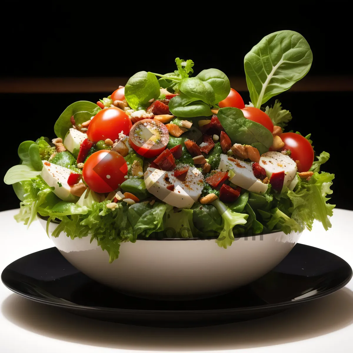 Picture of Healthy Vegetarian Salad with Fresh Ingredients