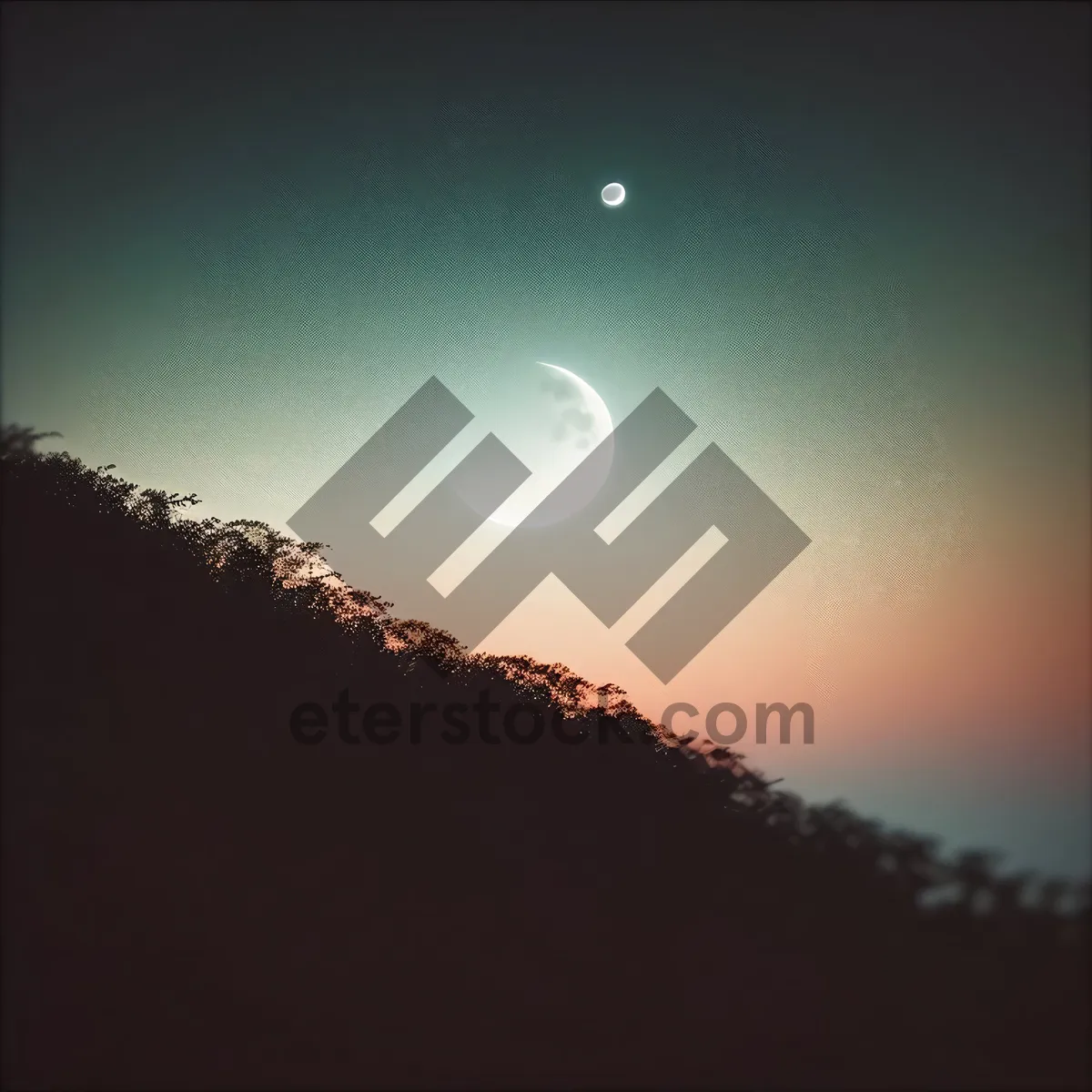 Picture of Radiant Sunset over Majestic Mountains