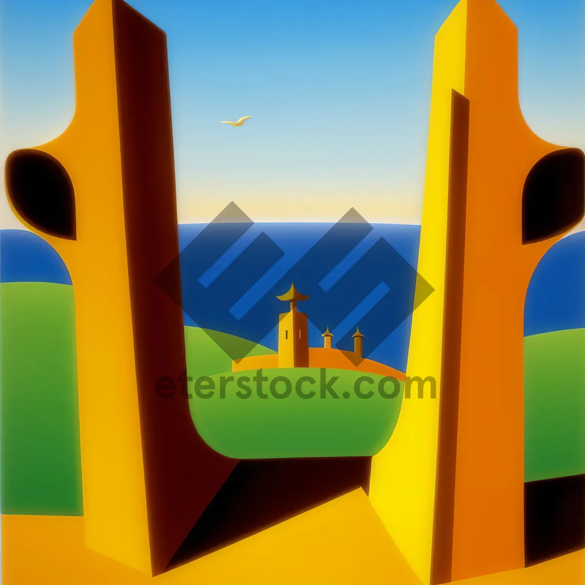 Picture of 3D Business Symbol Design: Dynamic Sign