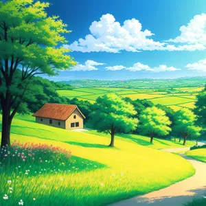 Vibrant Rapeseed Fields Embracing the Countryside