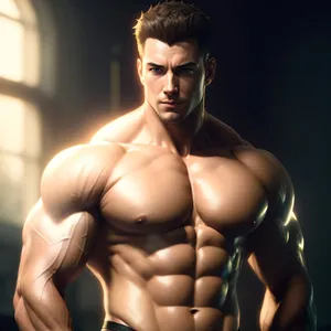 Muscular Adonis: Sexy, Strong, and Sensual