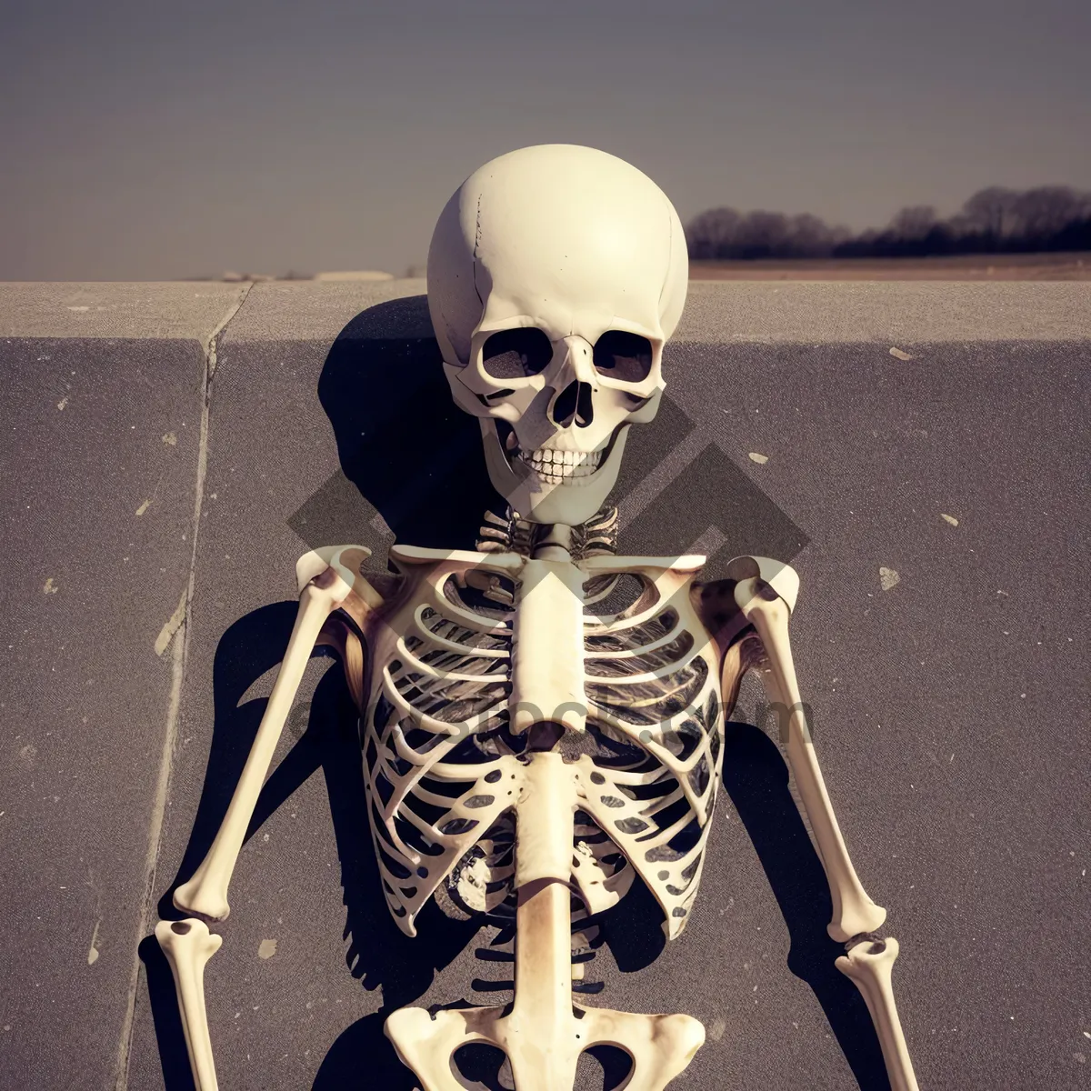 Picture of Scary 3D Skeleton in Disguise