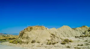 Scenic Desert Mountain Landscape with Stone Cliffs