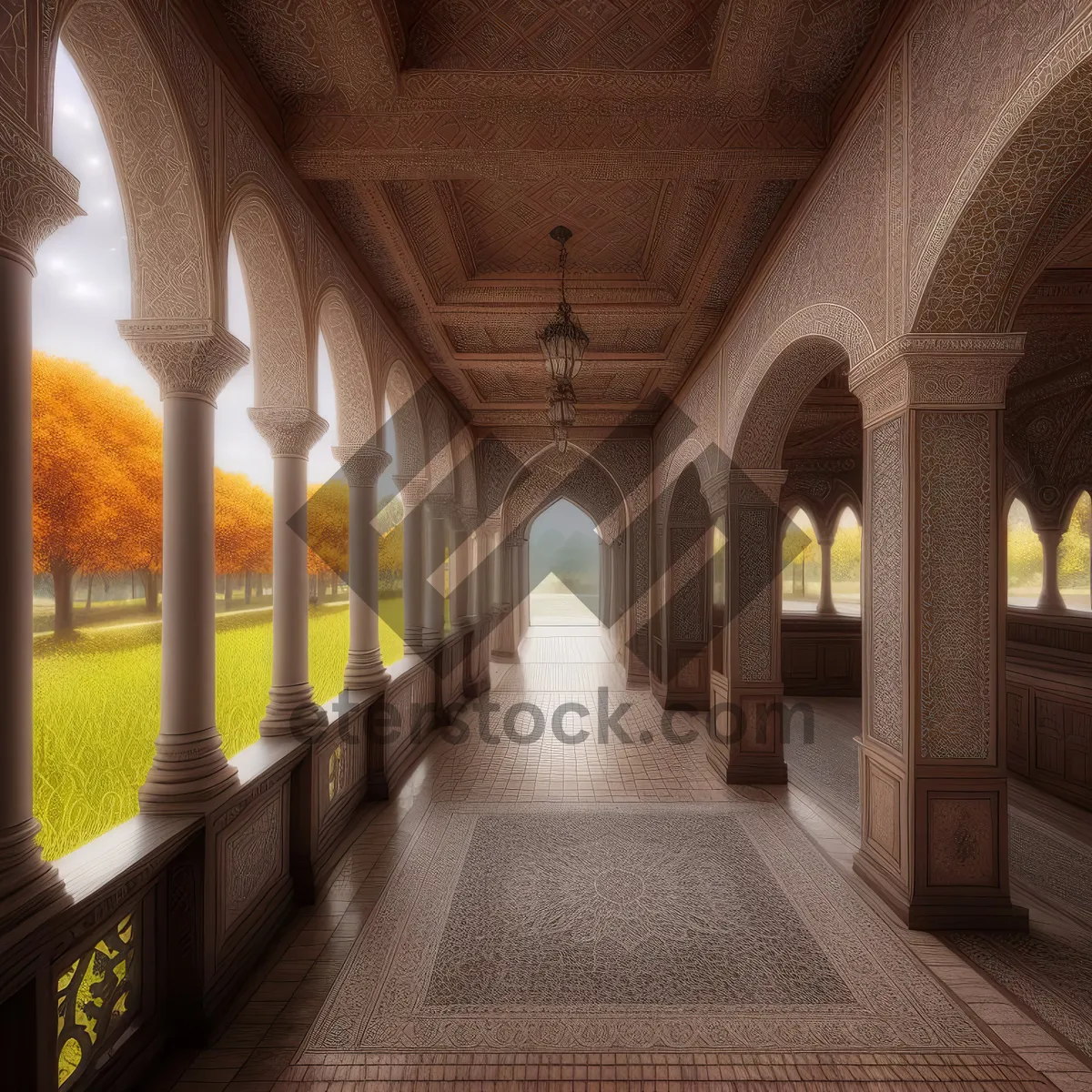 Picture of Timeless Beauty: Ancient Cathedral's Majestic Vaulted Rooftop