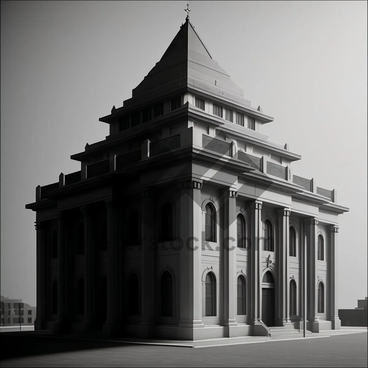 Picture of Historic Capital's Majestic Dome and Towering Columns.