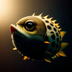 Vibrant Sunflower in Yellow Seawater Habitat