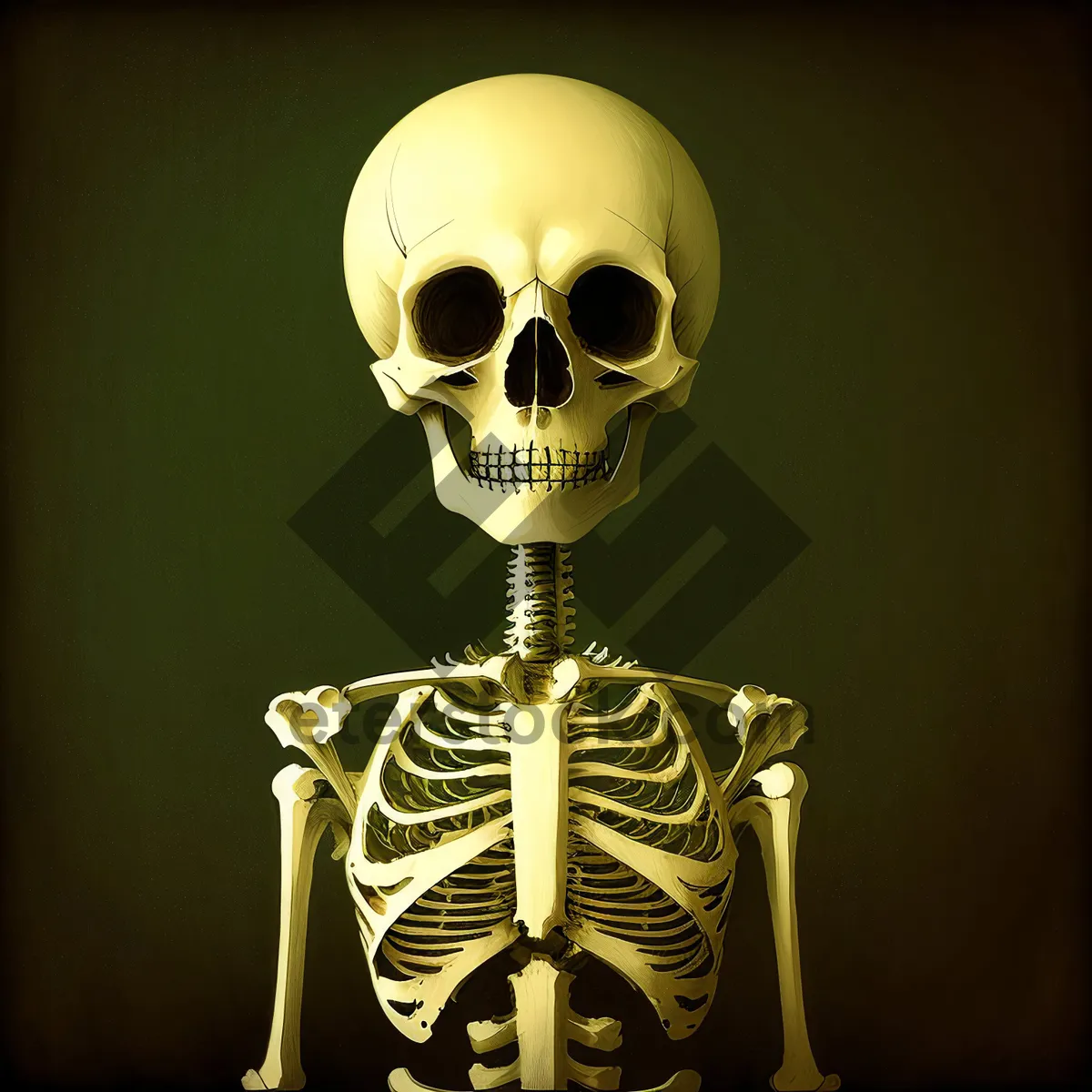 Picture of Spooky Pirate Skull in Disguise