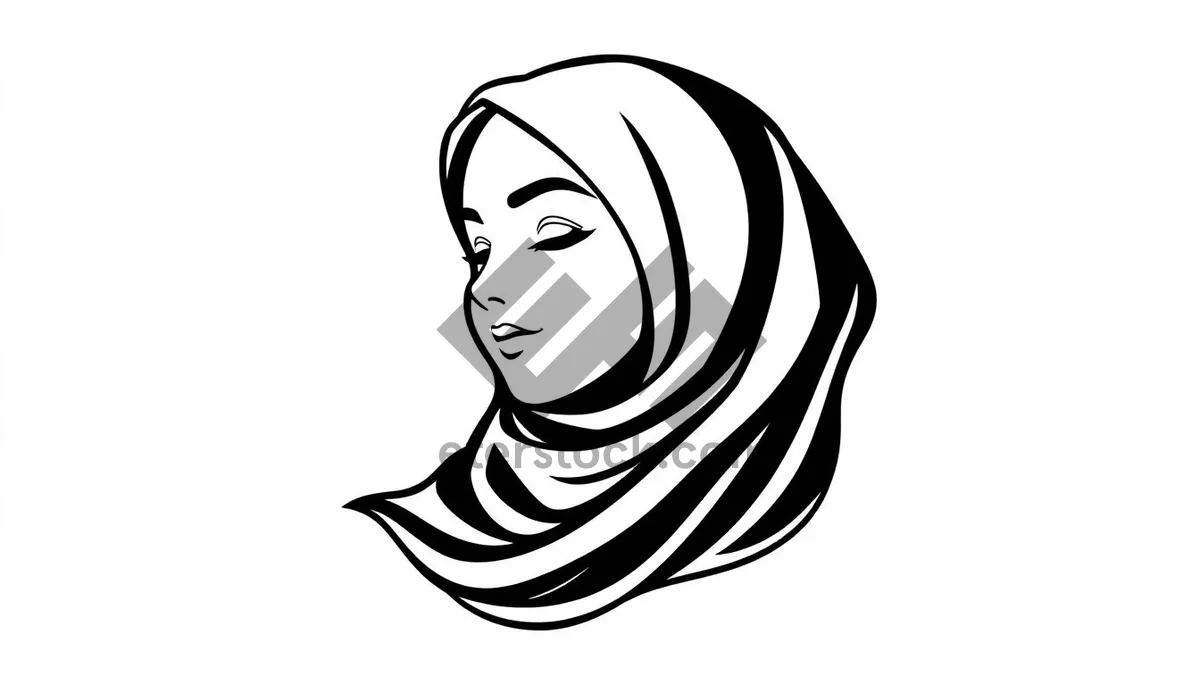 Picture of Cartoon housewife with trendy haircut clip art