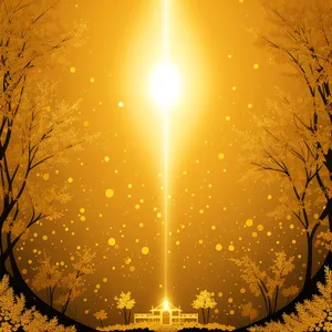 Festive Winter Star Wallpaper Design