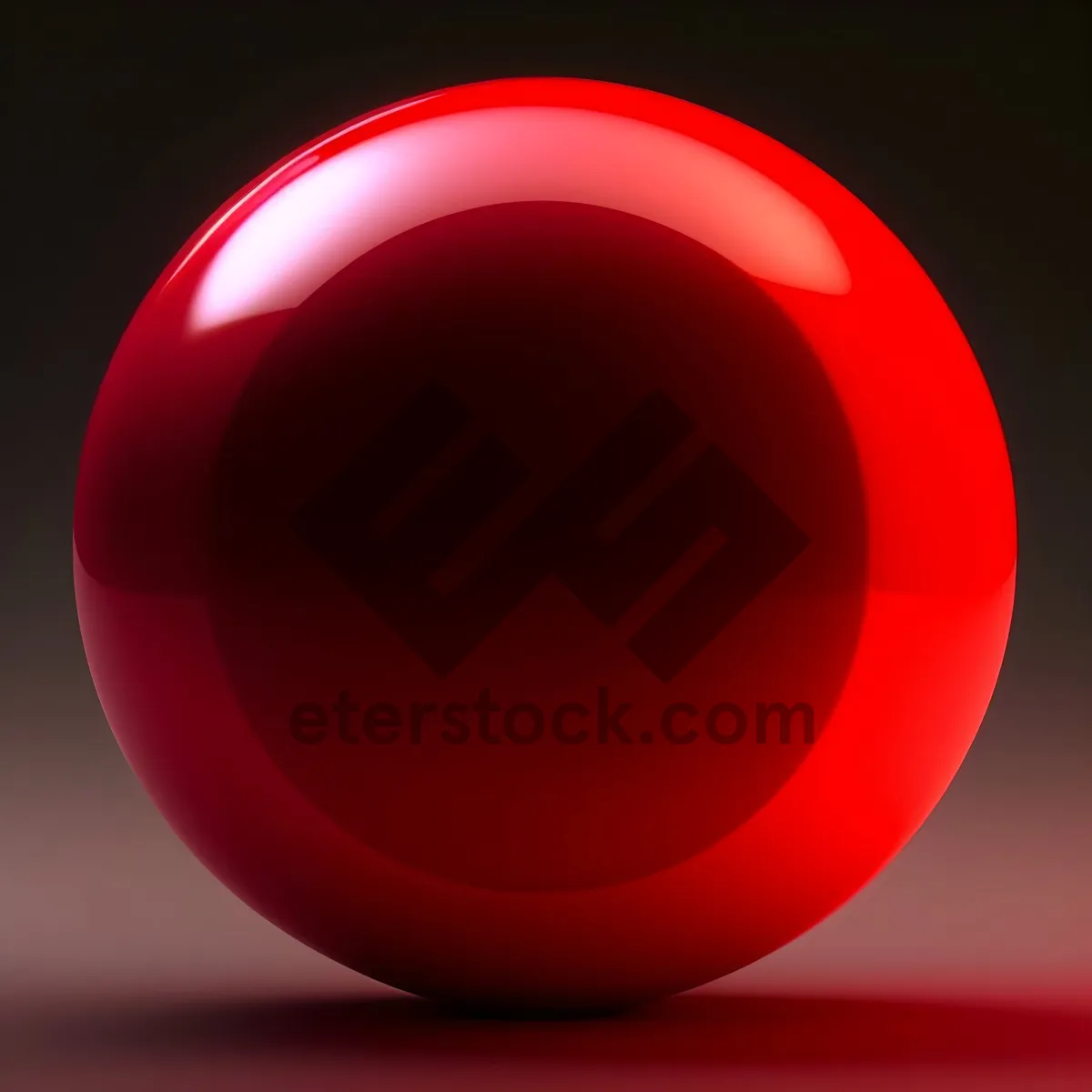 Picture of Shiny Round Web Button with Glass Design