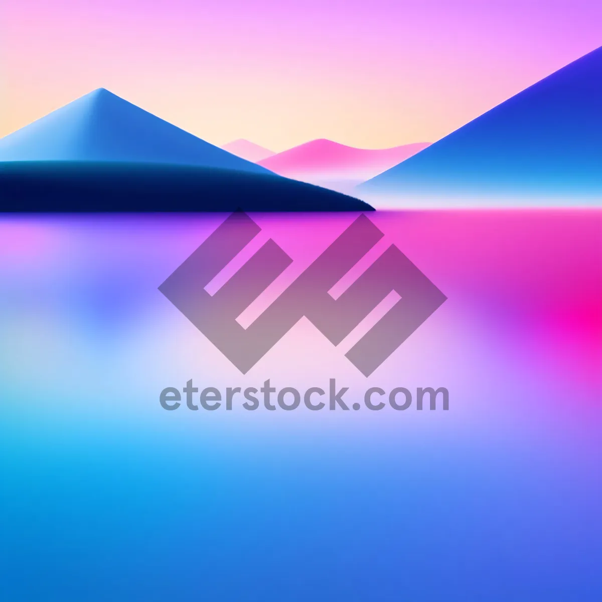 Picture of Surreal Light Fractal: Artistic Gradient Generated in Digital Space