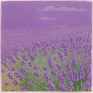 Ethereal Lavender Fractal Film: Colorful Artistic Design