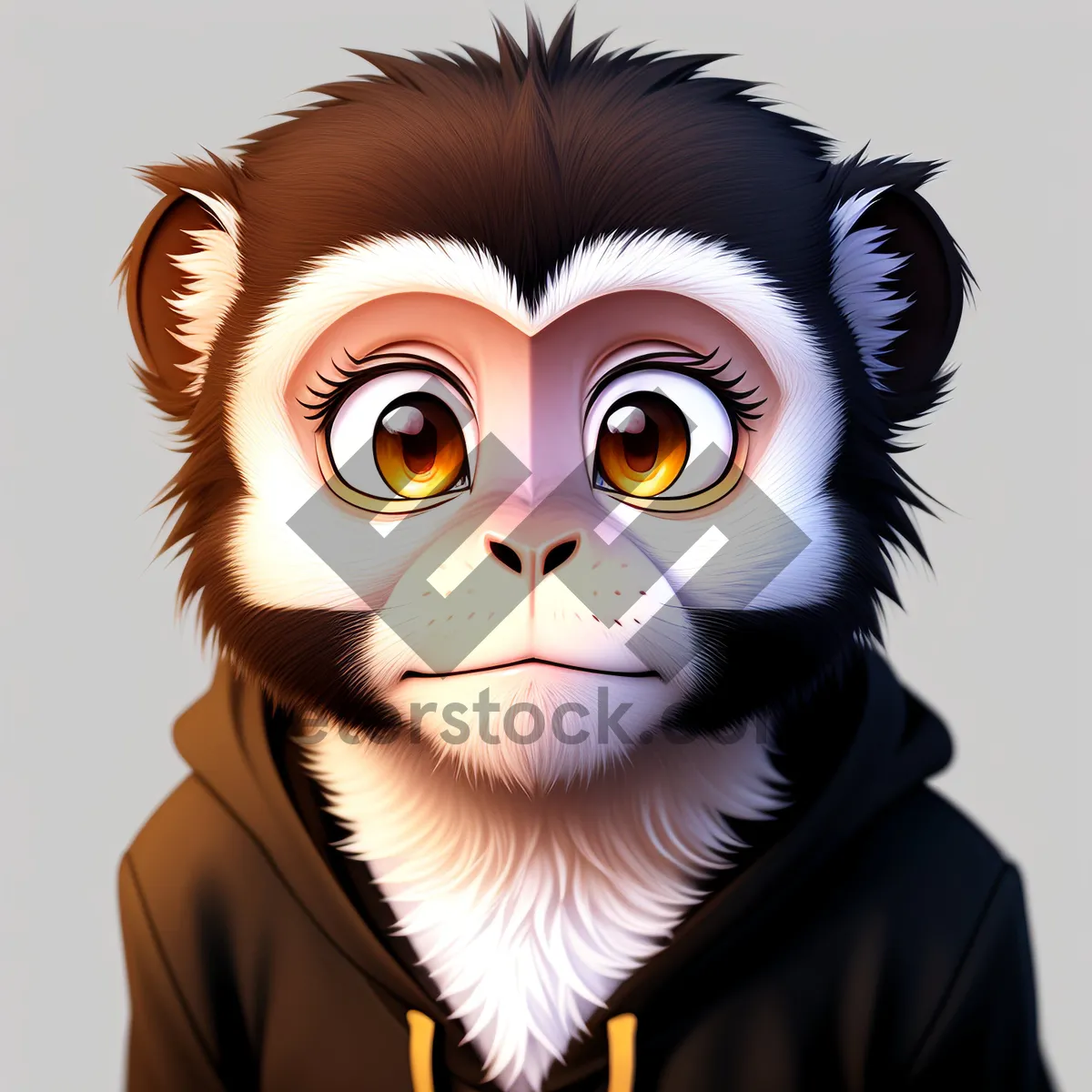 Picture of Mystical Masked Sorcerer with Attractive Cartoon Style