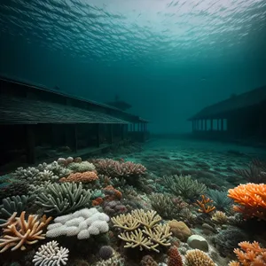 Colorful Coral Reef in Tropical Waters