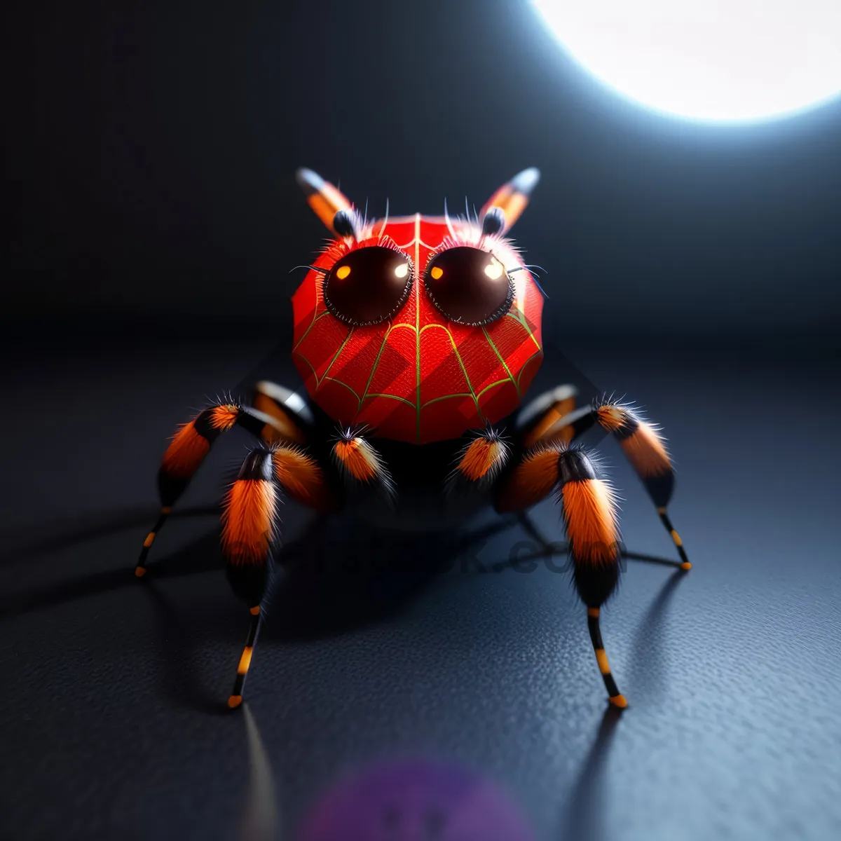 Picture of Spotted Ladybug Close-up on Leaf